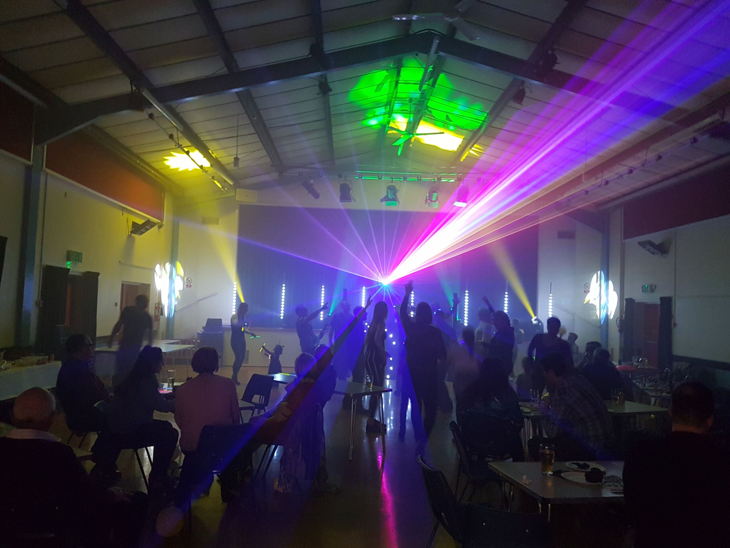 Mobile disco laser lighting