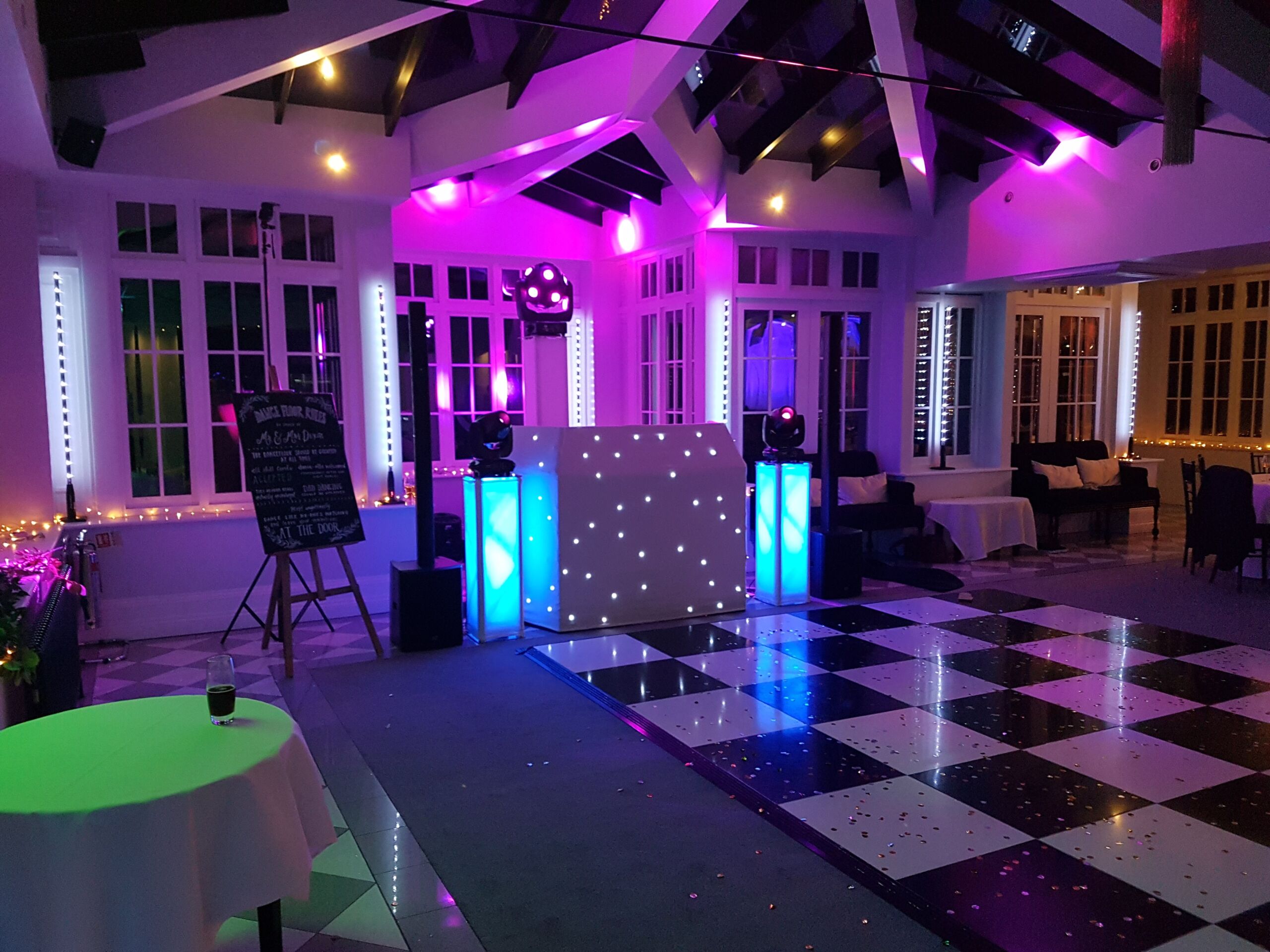 Swynford Manor mobile disco set up
