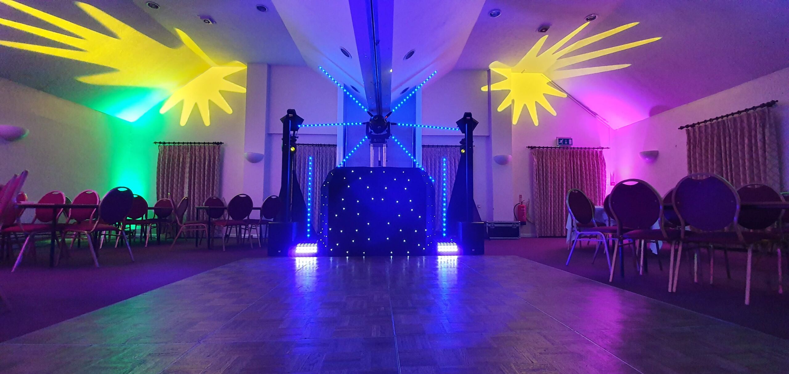 Mobile Disco set up for a soul scene event in Suffolk