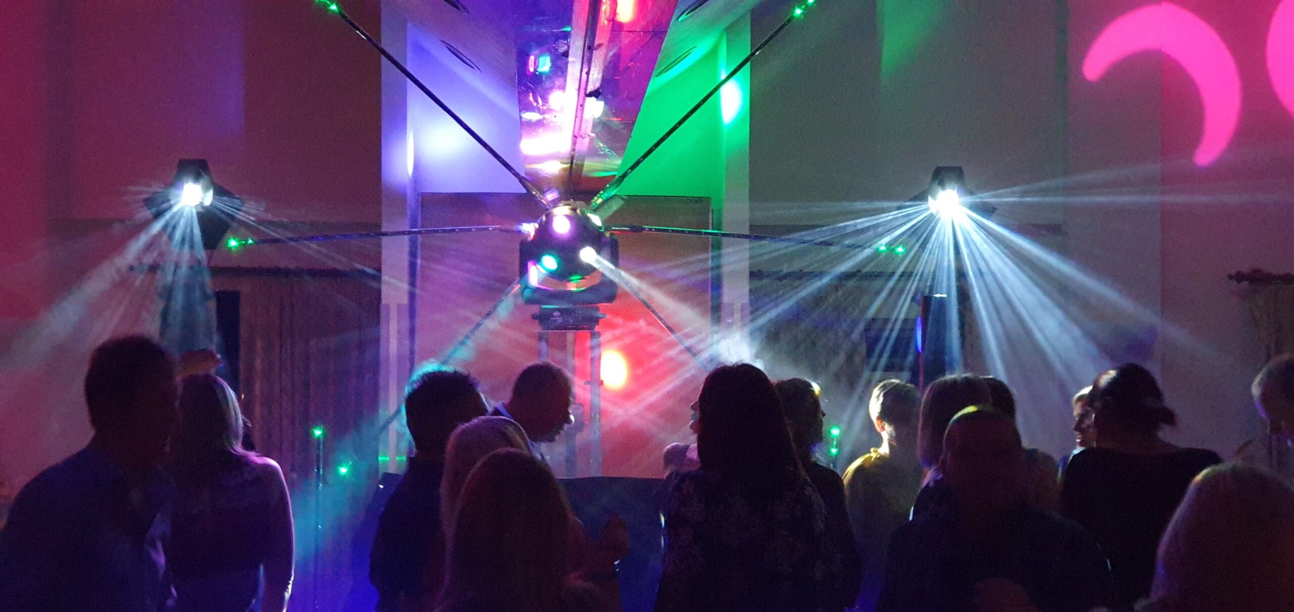 Soul Scene event with mobile disco and lighting effects